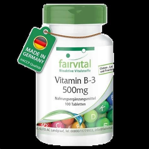 VITAMIN B3 FAIRVITAL 100 CAPSULAS