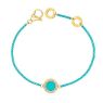 PULSERA CHIP CON CADENA TURQUESINA