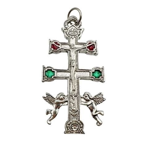 COLGANTE CRUZ DE CARAVACA METAL