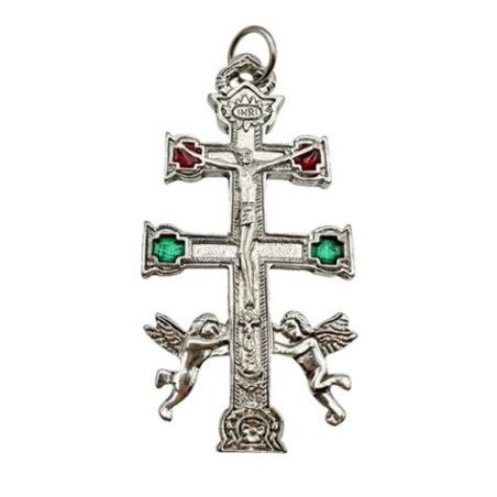 COLGANTE CRUZ DE CARAVACA METAL