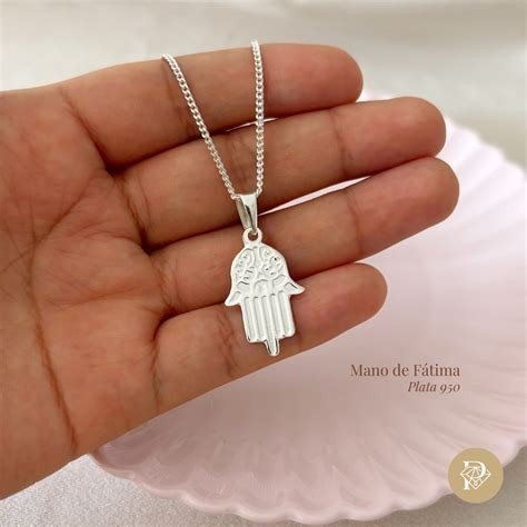 MANO DE FATIMA PLATA