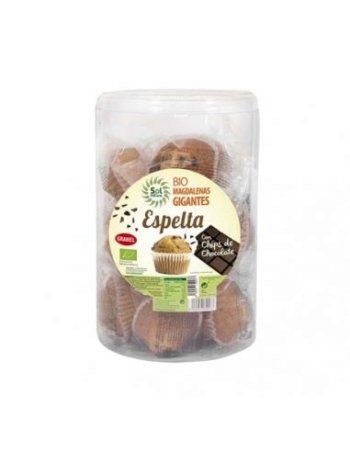 MAGDALENAS ESPELTA CHIPS CHOCO 1KG. SOL NATURAL