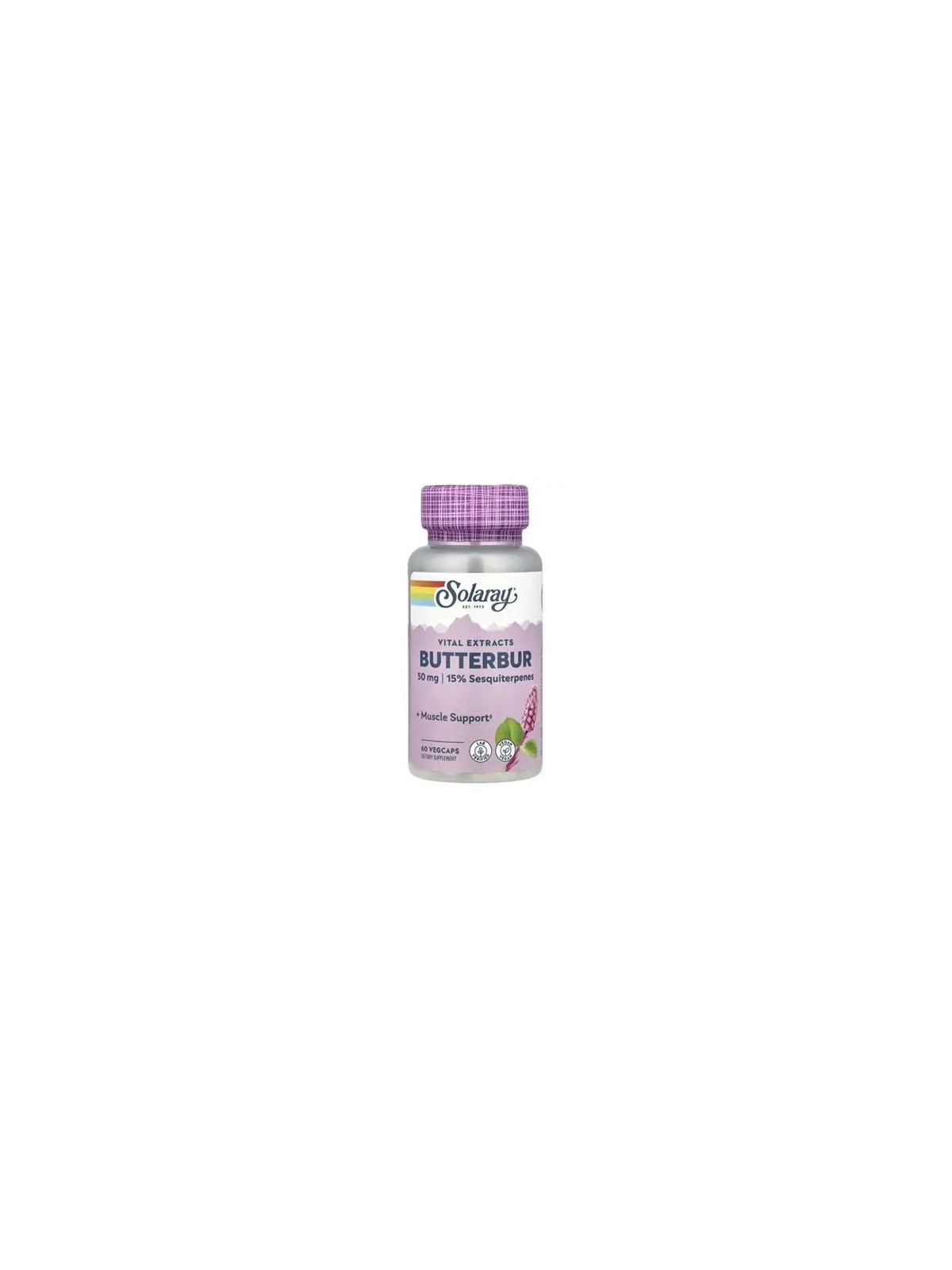 BUTTERBUR ROOT  RAIZ DE PETASIA 60 CAPSULAS SOLARAY