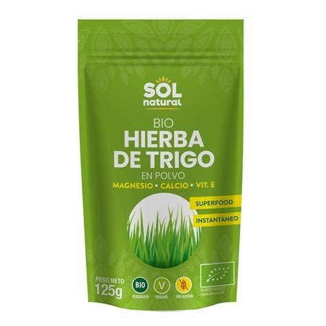 HIERBA DE TRIGO SOL NATURAL 125GR