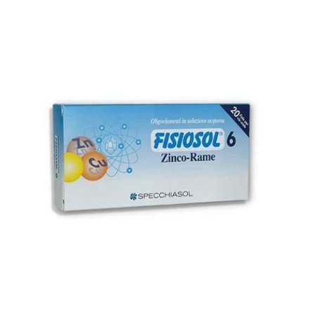 FISIOSOL 6 ZINC-COBRE