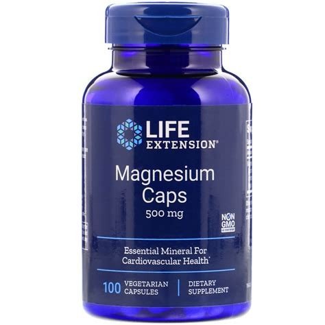 MAGNESIO CAPSULAS 500MG LIFE EXTENSION
