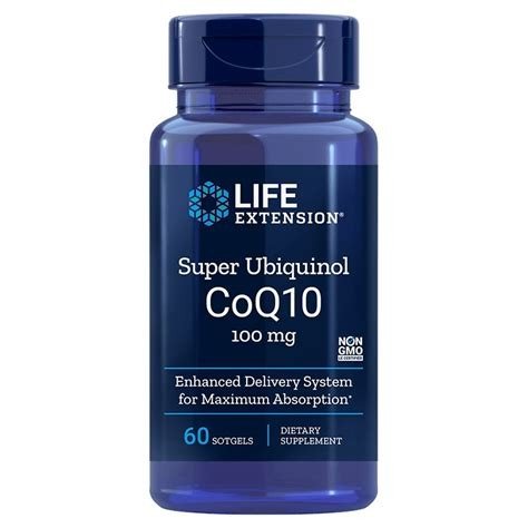 SUPER UBIQUINOL COQ10 100 MG 60 CAPSULAS LIFE EXTENSION