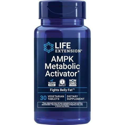 AMPK METABOLIC ACTIVADOR LIFE EXTENSION 30 CAPSULAS