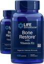 BONE RESTORE CON VITAMINA K2 LIFE EXTENSION 120 CAPSULAS