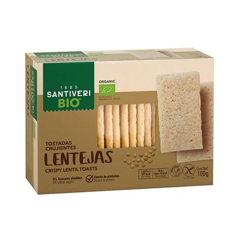 TOSTADAS CRUJIENTES LENTEJAS SANTIVERI