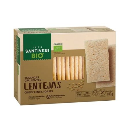 TOSTADAS CRUJIENTES LENTEJAS SANTIVERI