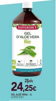 GEL ALOE VERA 1 L A GRANEL 5 L