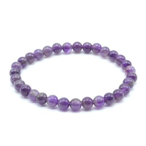 PULSERA AMATISTA 6 MM
