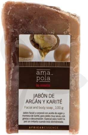 JABON PASTILLA ARGAN KARITE 100GR AMAPOLA