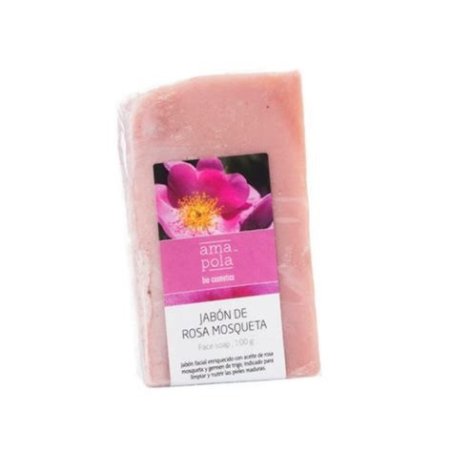 JABON PASTILLA ROSA MOSQUETA 100GR AMAPOLA