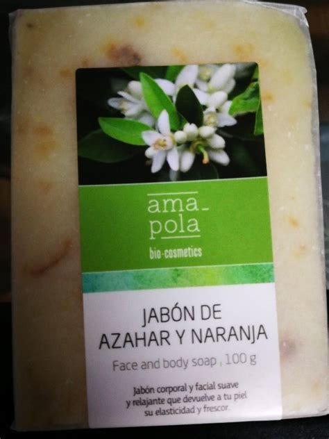 PASTILLA DE JABON NARANJA Y AZAHAR 100 GR AMAPOLA