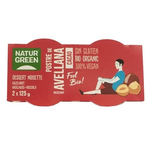 POSTRE AVENA CACAO NATURGREEN 2 UDS.