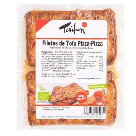 PIZZA FILETES TOFU BIO 160GR*