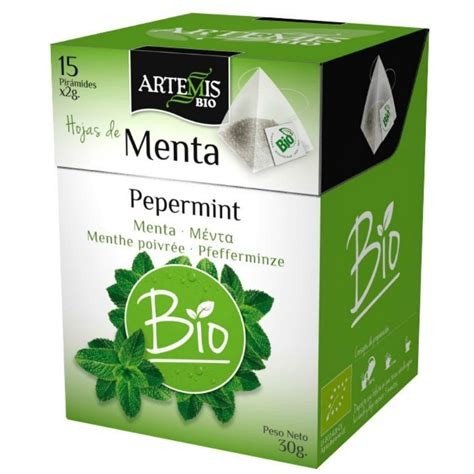 AFTER MINT INFUSION MENTA CHOCOLATE PIRAMIDES ARTEMIS BIO