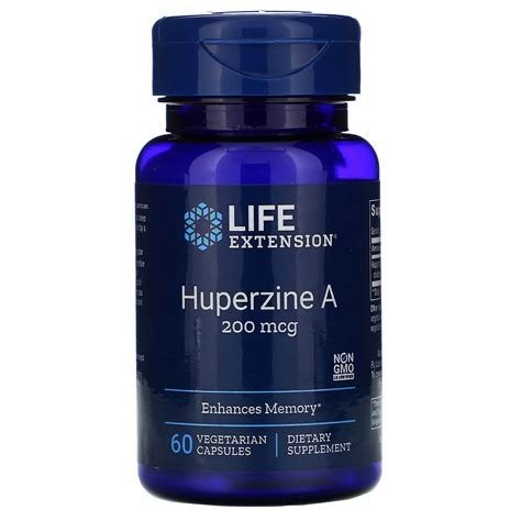 HUPERZINA A 200MCG 60 CAPSULAS VEGETARIANA LIFE EXTENSION