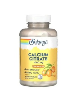 CALCIUM CITRATE MASTICABLE NARANJA 100MG 60 PASTILLAS SOLARAY