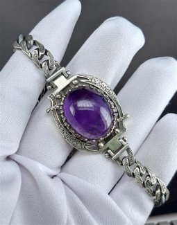 PULSERA CADENA AMATISTA ALURA