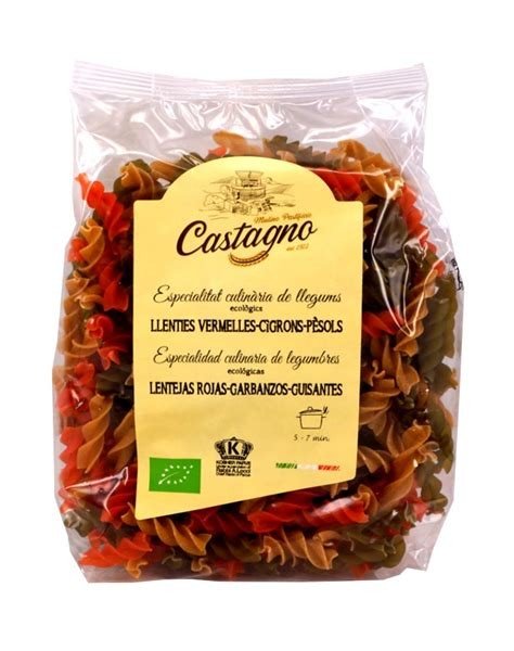 ESPIRALES 3 LEGUMBRES ECO 250G CASTAGNO
