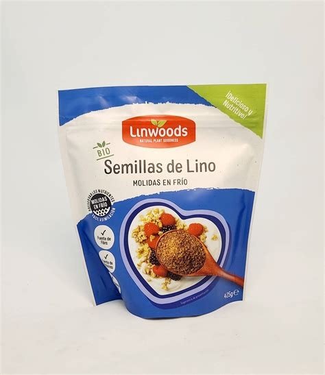 SEMILLAS DE LINO MOLIDAS. 425G LINWOODS