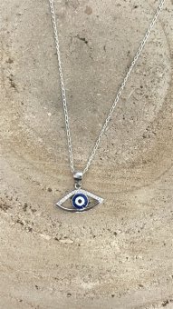 COLGANTE OJO TURCO PLATA