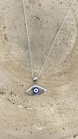 COLGANTE OJO TURCO PLATA