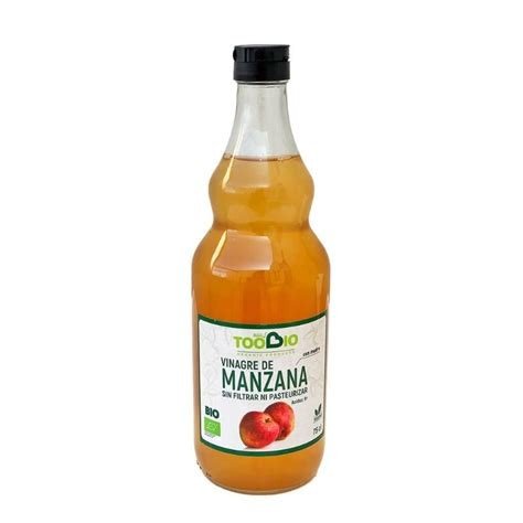 VINAGRE DE MANZANA ECO SIN FILTRAR TOO BIO 750ML