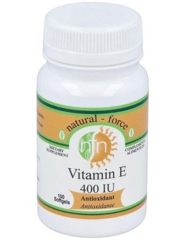 VITAMINA E 400UI 100 CAPSULAS NATURAL FORCE
