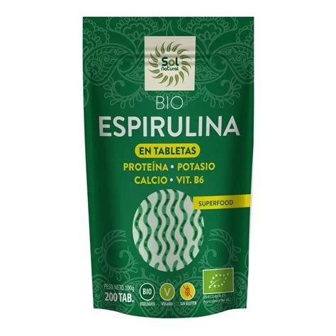 ESPIRULINA BIO 200 TABLETAS SOL NATURAL