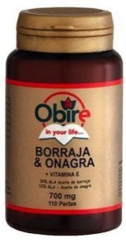 BORRAJA+ONAGRA 700MG 110PERLAS OBIRE
