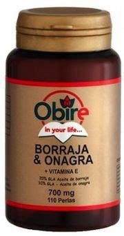 BORRAJA+ONAGRA 700MG 110PERLAS OBIRE