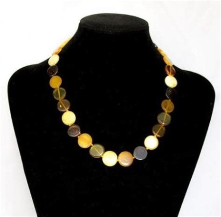 COLLAR AMBAR 45 CM GEMAS
