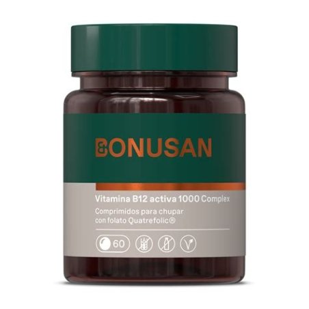 VITAMINA B12 1000MCG ACTIVA 60 PASTILLAS BONUSAN