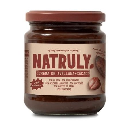 CREMA DE CACAO Y AVELLANAS NATRULY 300 GR