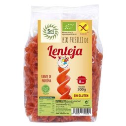 FUSILLI LENTEJA ROJA S/G 300GR SOL NATURAL