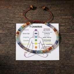 PULSERA CHAKRAS ARTESANAL RAQUEL