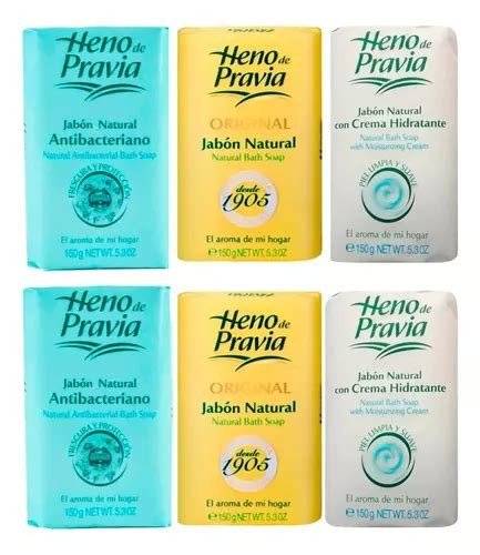 PACK 6 JABONES VARIADOS DE 25 GRS
