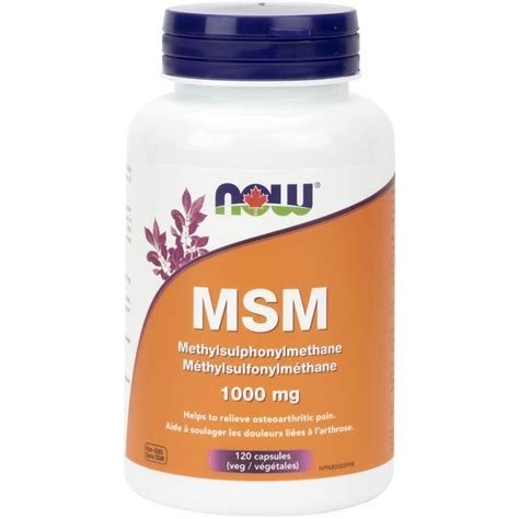 MSM 1000MG. 120 CAPSULAS NOW