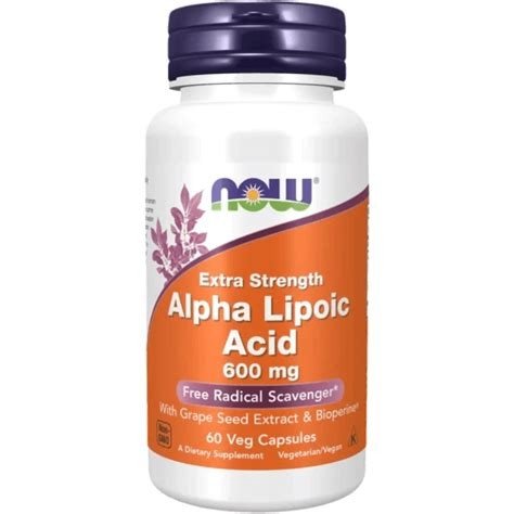 ACIDO ALFA LIPOICO 600 MG 60 CAPSULAS NOW