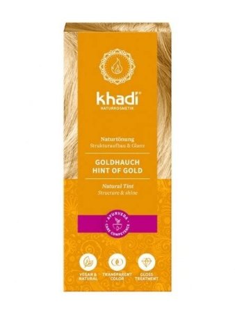 HENNA RUBIO TOQUE DORADO KHADI 100 GR