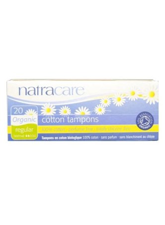 TAMPON REGULAR S/APLICADOR 20 UNIDADES NATRACARE