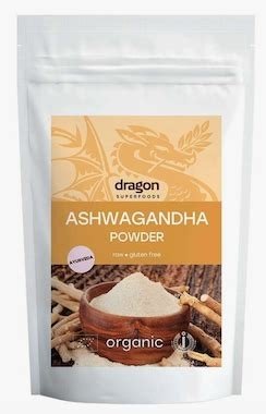 ASHWAGANDHA EN POLVO 200 GR DRAGONSUPERFOODS