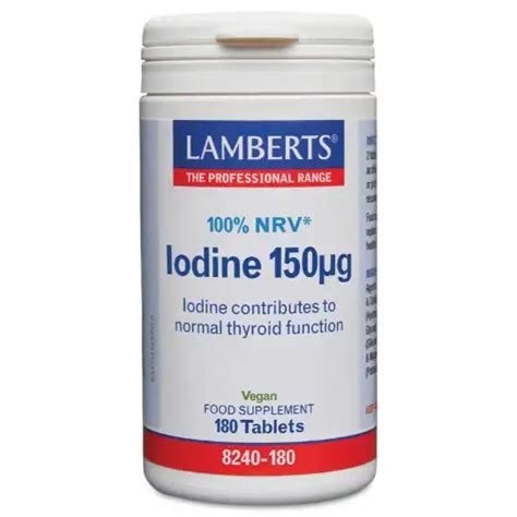 IODINE 150MCGR 180COMPRIMIDOS LAMBERTS