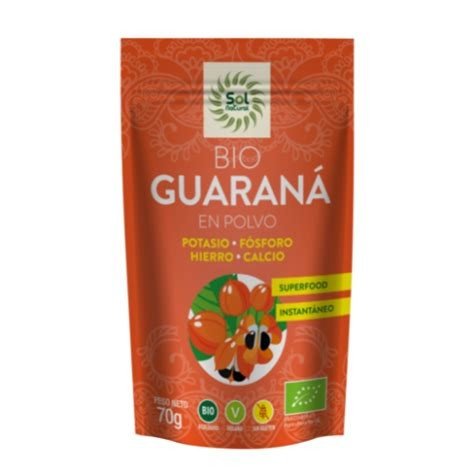 GUARANA EN POLVO SOL NATURAL 70G
