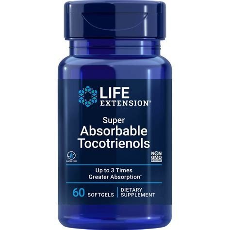 SUPER ABSORBABLE TOCOTRIENOLS 60 PERLAS LIFE EXTENSION