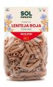 PENNE LENTEJA ROJA CON LINO SOL NATURAL 250 GR